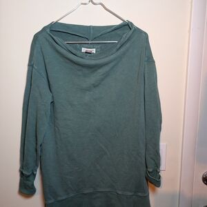 Pilcro By Anthropologie Green Pullover Sweatshirt